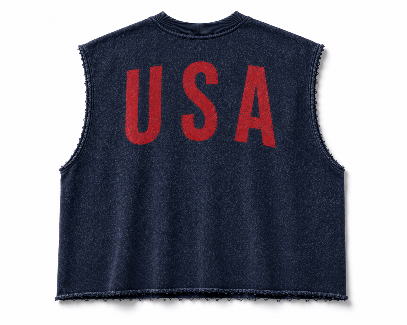 Nation Cropped Muscle Tee